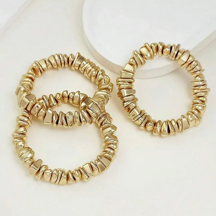 Bohemian Retro Geometric Thick Acrylic Beaded Bracelet