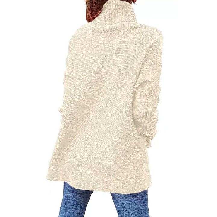 Erica - Women's Tricot Sweater With Stand Collar