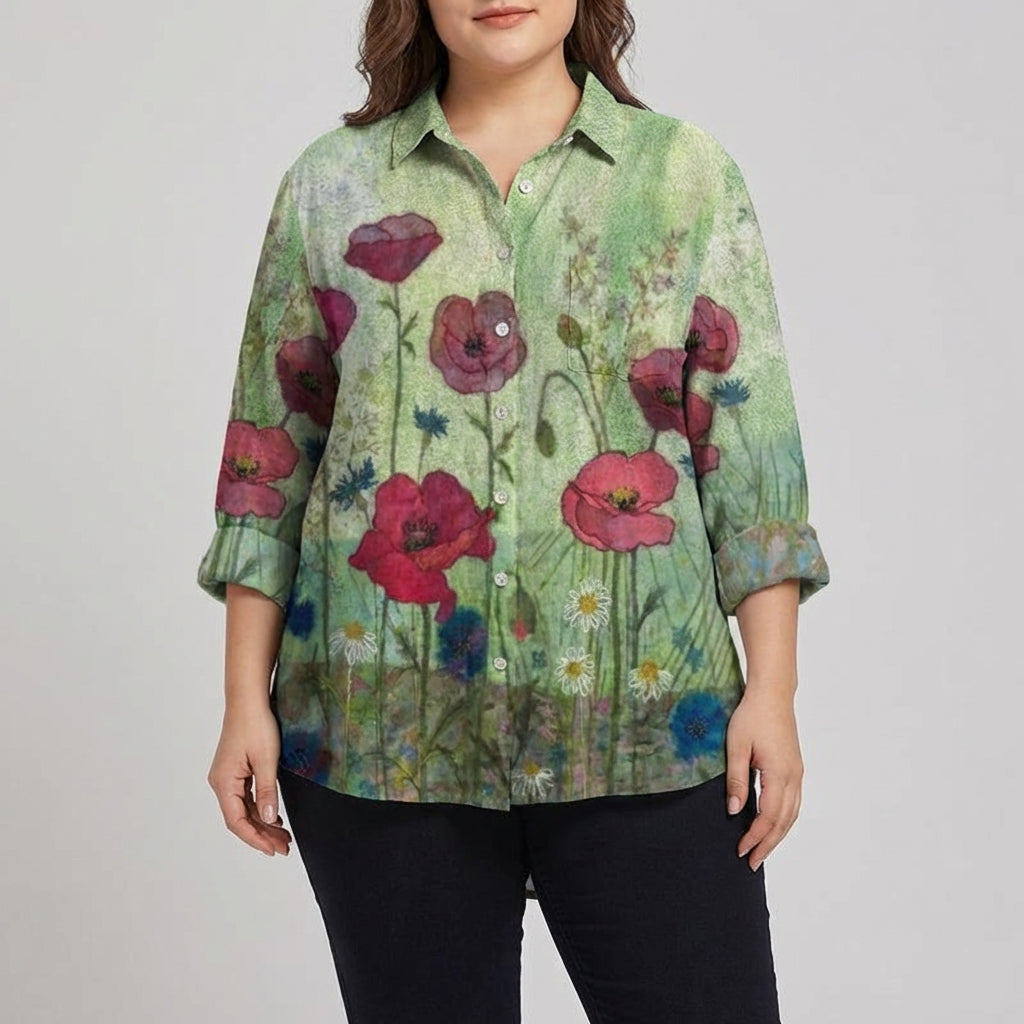 Juliette | Elegant Linen Summer Blouse
