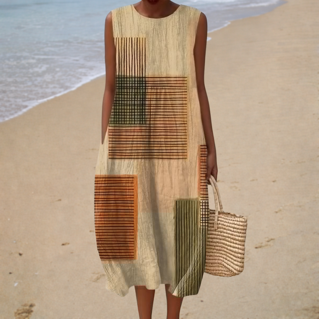 Comfortable sleeveless summer dress