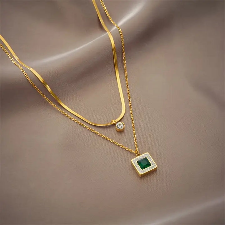 Tirena Necklace – Gold Tone