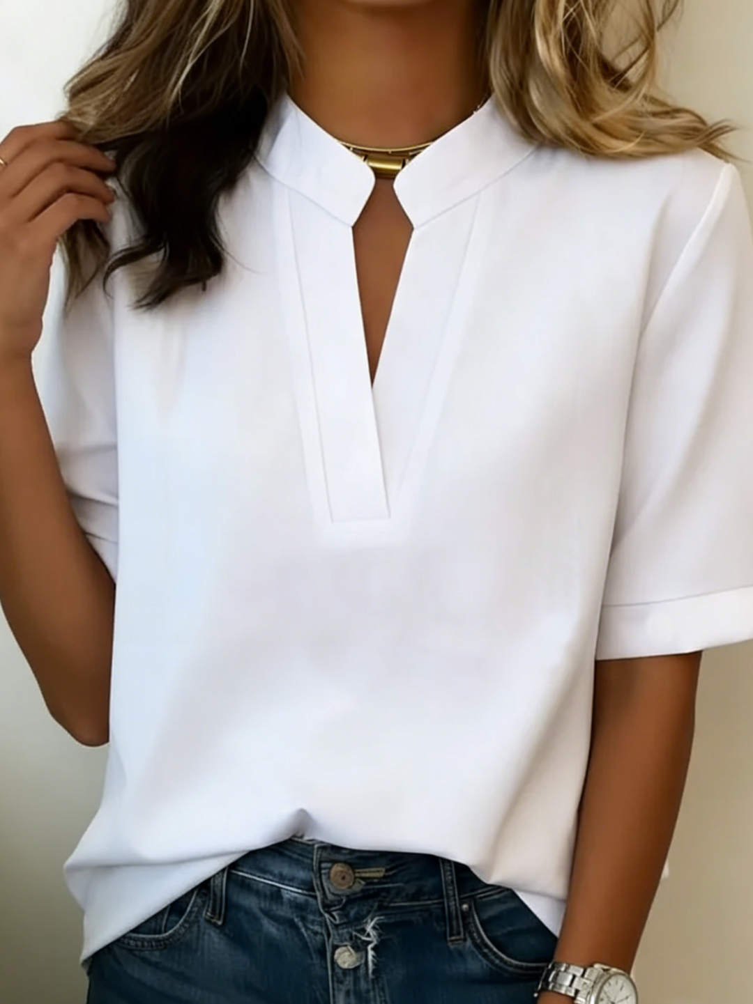 ELISE™ – Elegant Satin Blouse