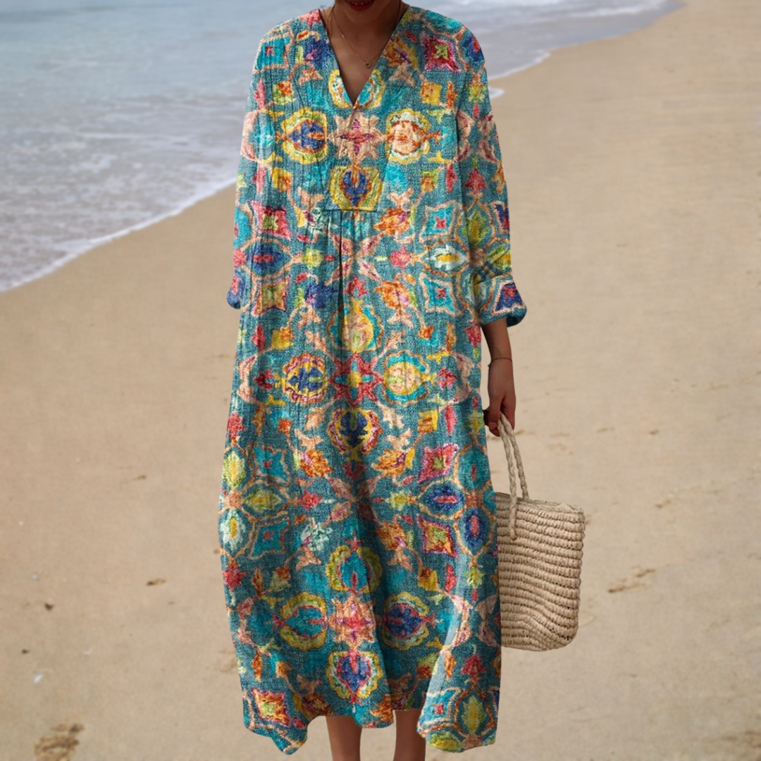 Enhancing Printed Summer Dress