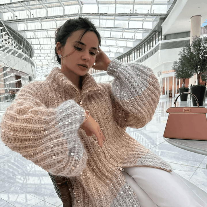 Gloria - Oversized Sparkly Sweater