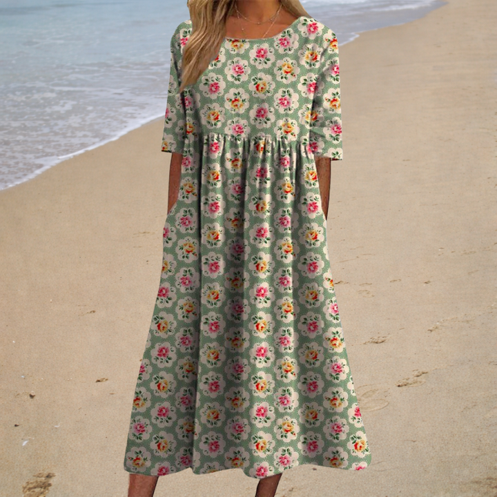 Chic and Comfortable Long Flowing Dress