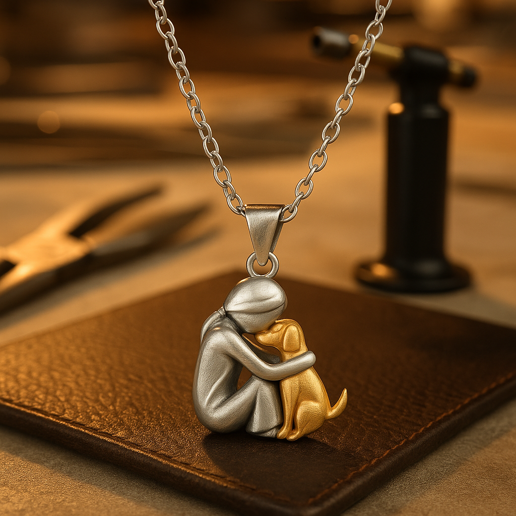 Isla Dog Embrace Necklace