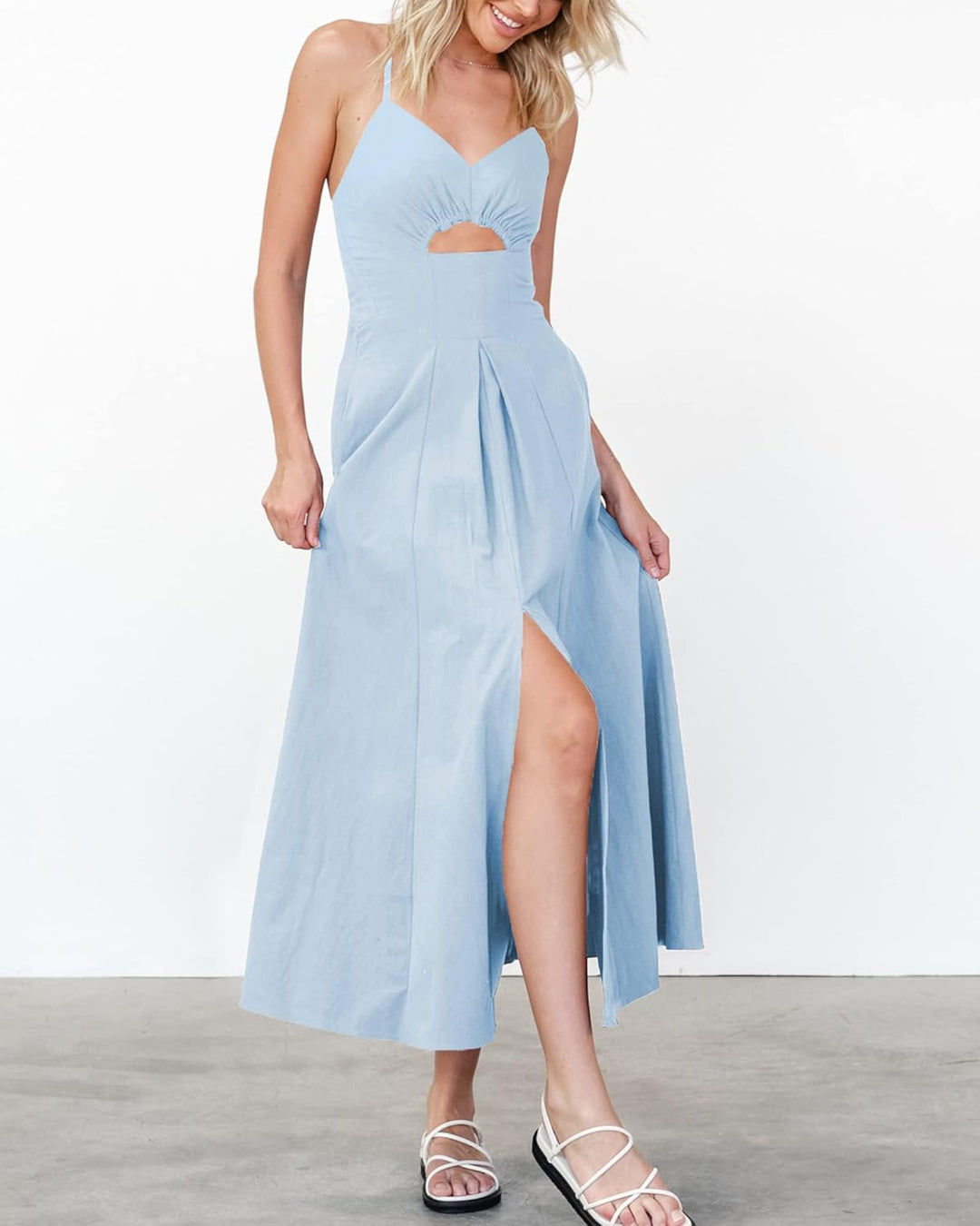 Nira - Sleeveless V-Neck Dress