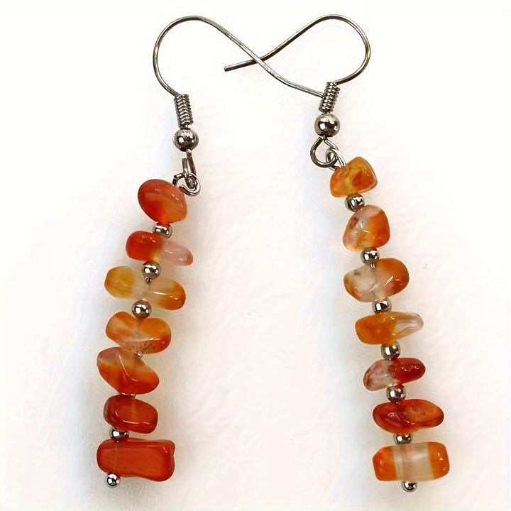 Boho Colorful Gemstone Drop Earrings