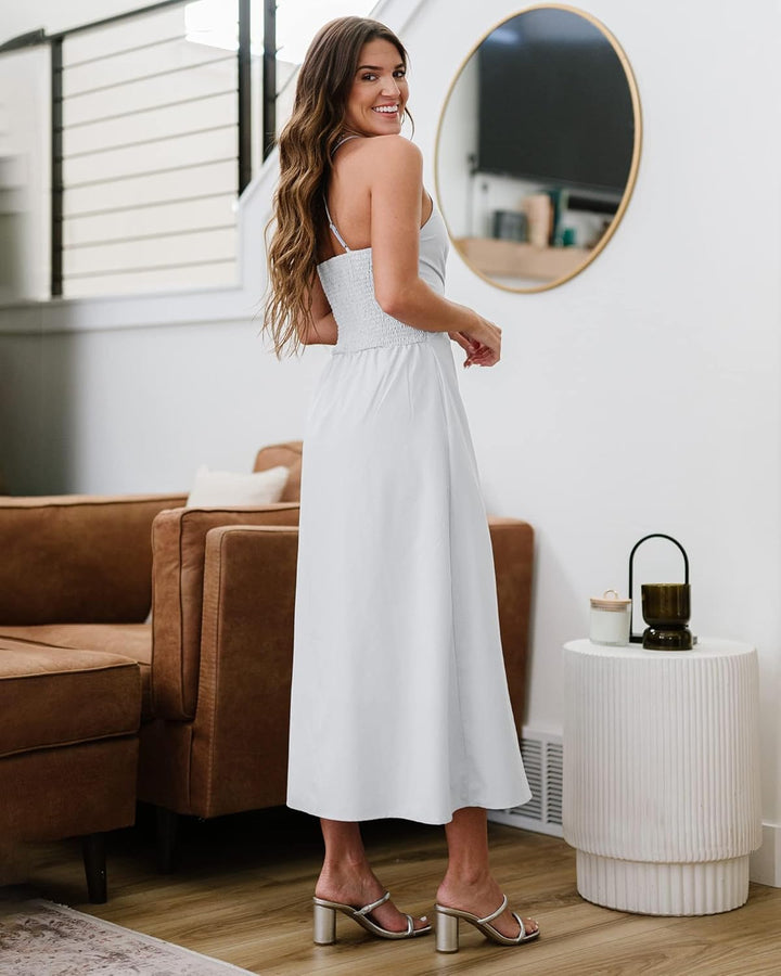 Nira - Sleeveless V-Neck Dress