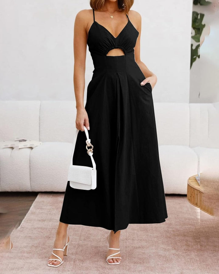Nira - Sleeveless V-Neck Dress