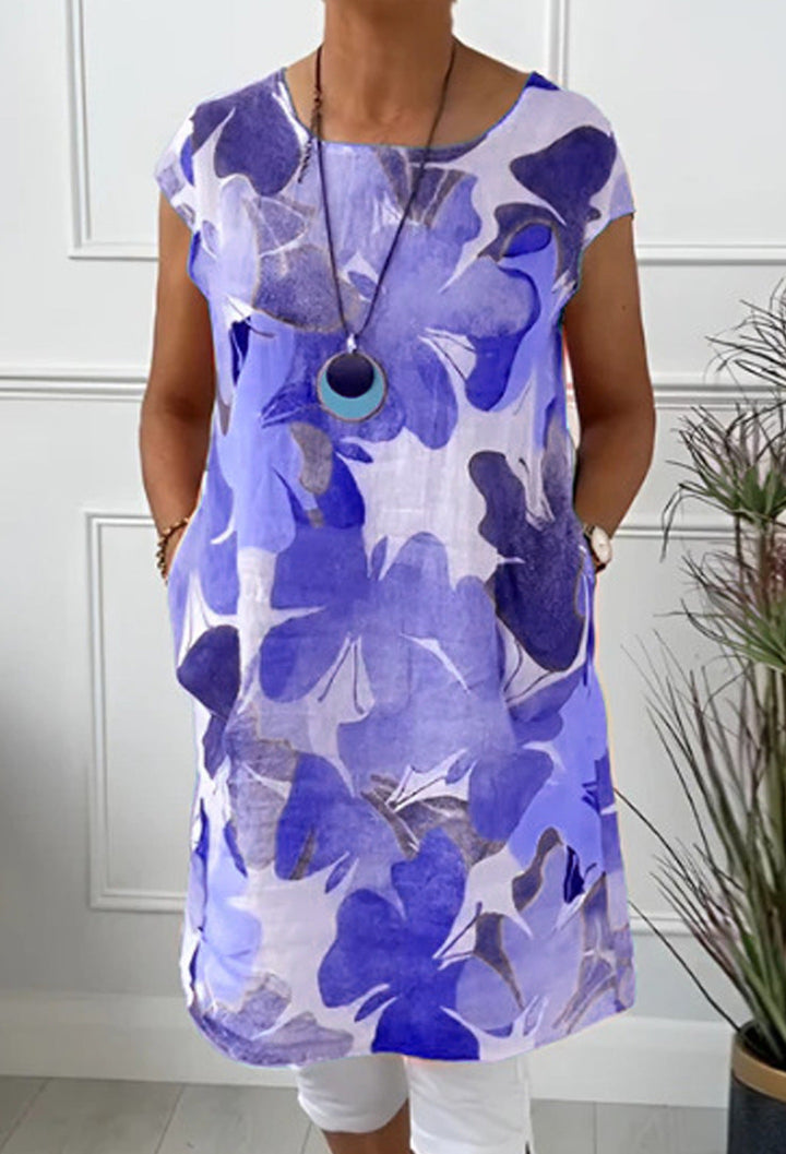 Montana -  Comfortable Dress with Butterfly Print