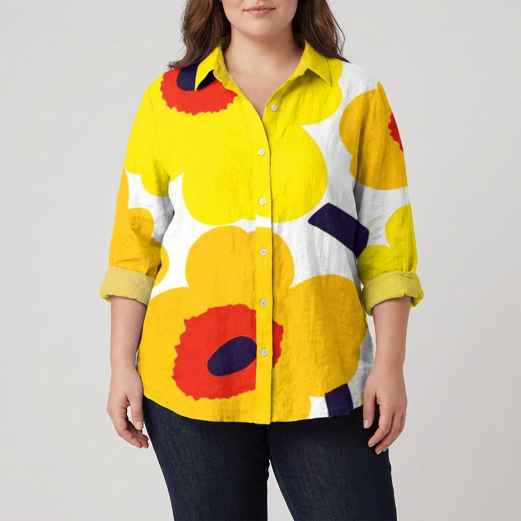 Helena | Elegant Linen Summer Blouse