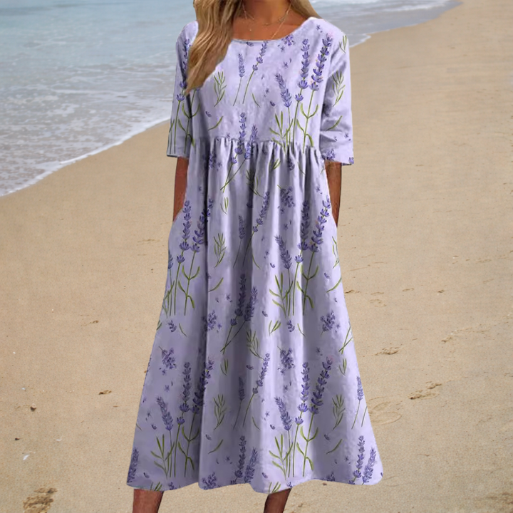 Chic and Comfortable Long Flowing Dress
