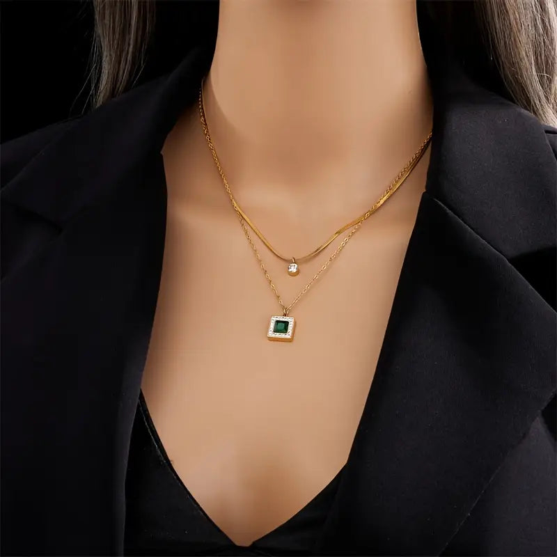 Tirena Necklace – Gold Tone