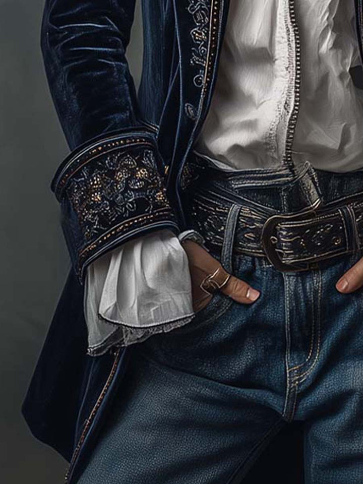 Athénaïs | Vintage Embroidered Longline Jacket