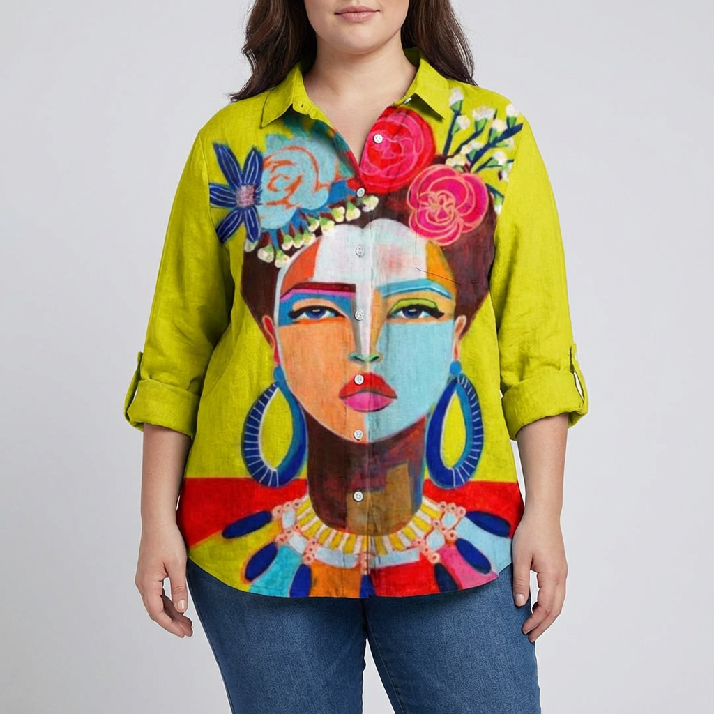 Amelia | Elegant Linen Summer Blouse