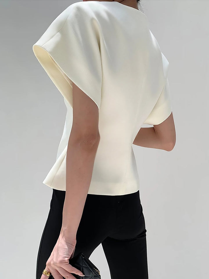 Nora | V-Neck Button Blouse