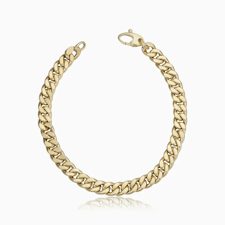 Estate Cuban Bracelet – Silver Tone