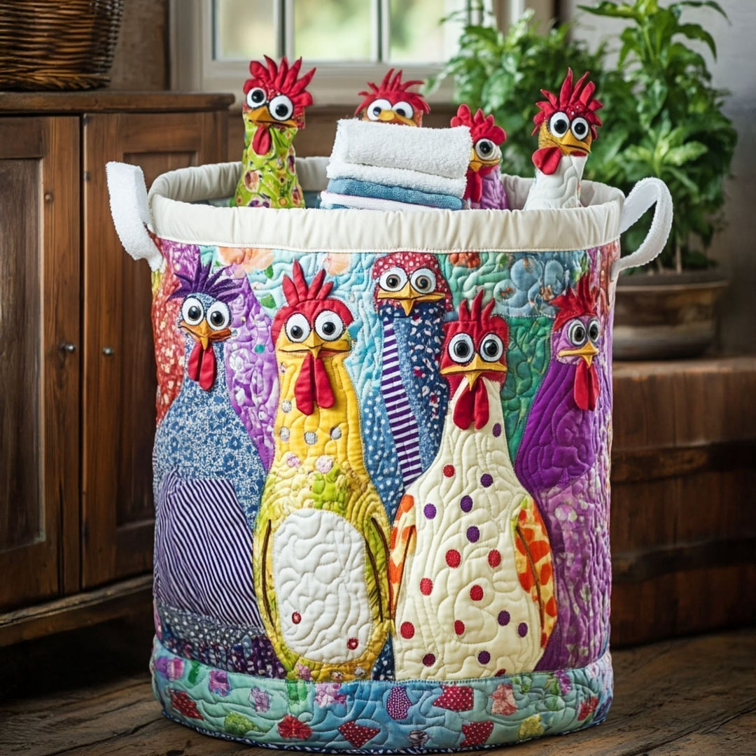 Poule Fermière | Panier de Rangement Matelassé