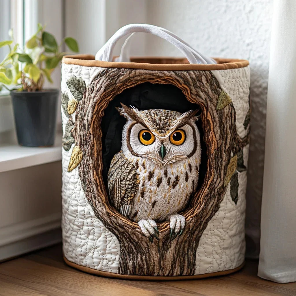 Hibou | Panier de Rangement Matelassé