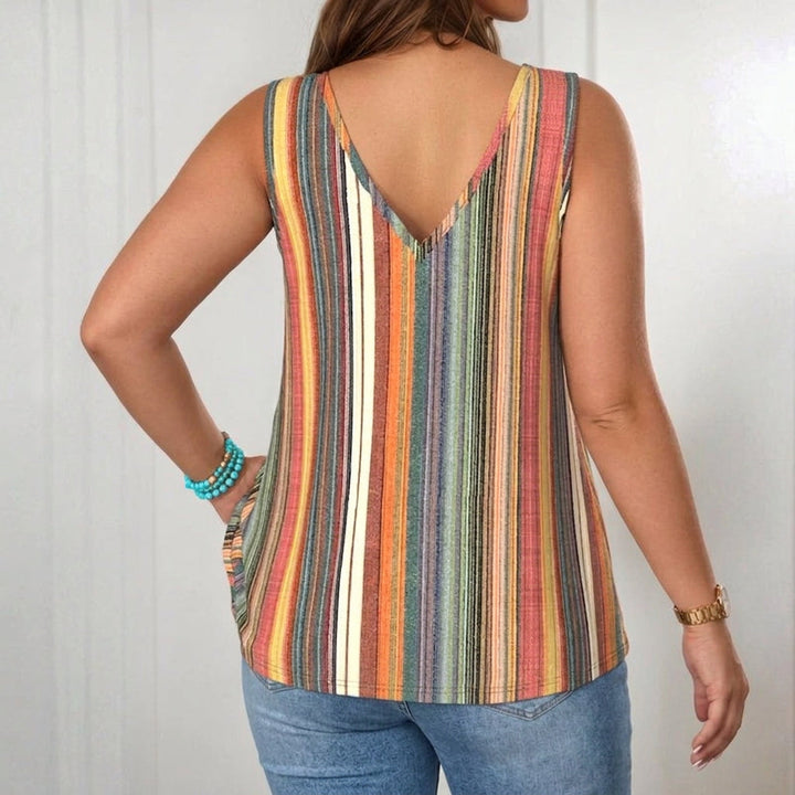 Amelia | Colorful Striped Tank Top