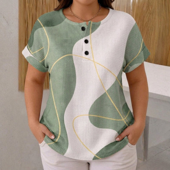 Abigail | Casual Color Block Blouse