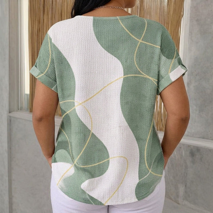Abigail | Casual Color Block Blouse