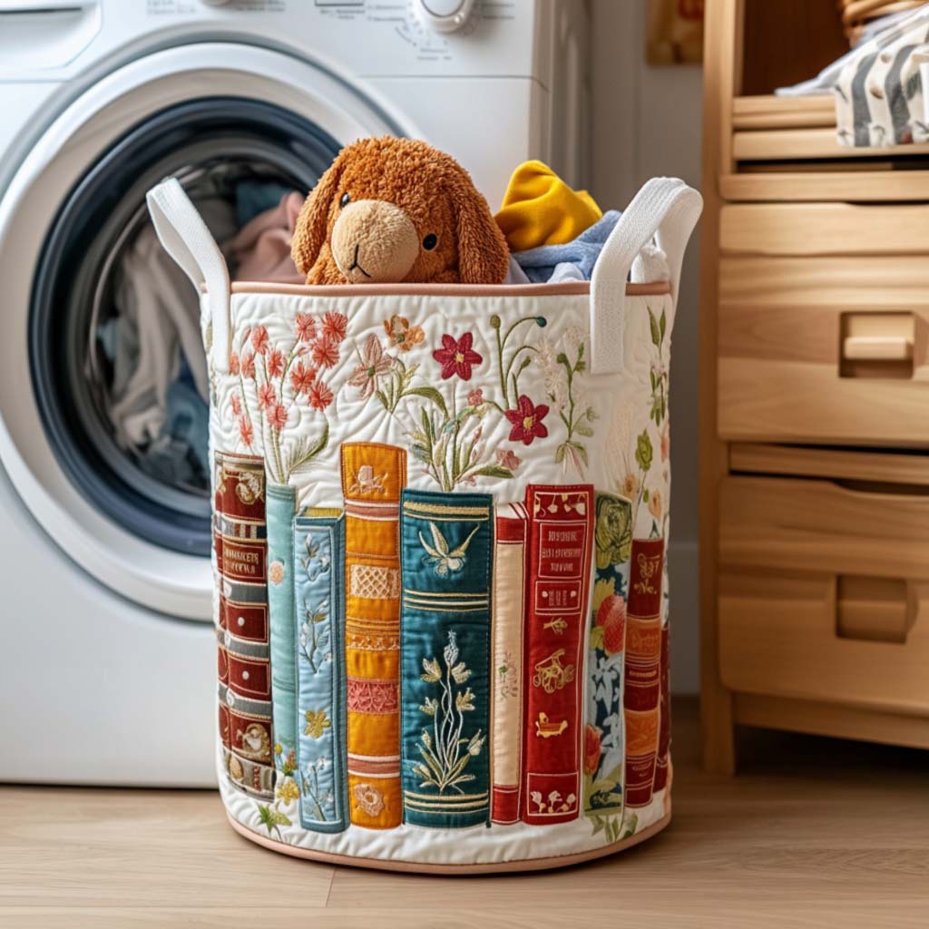 Évasion entre les Pages | Panier de Rangement Matelassé