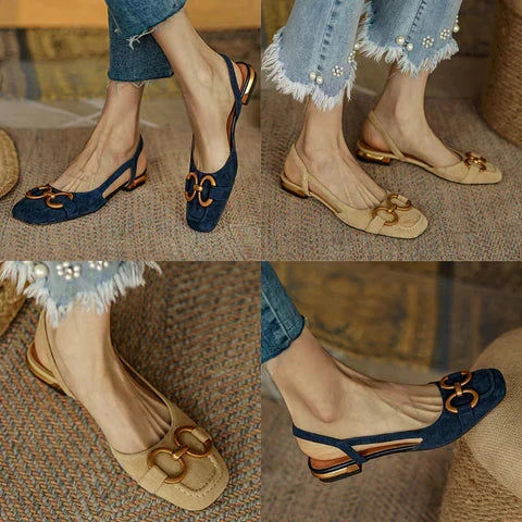 Sienna™ Orthopedic Leather Buckle Sandals