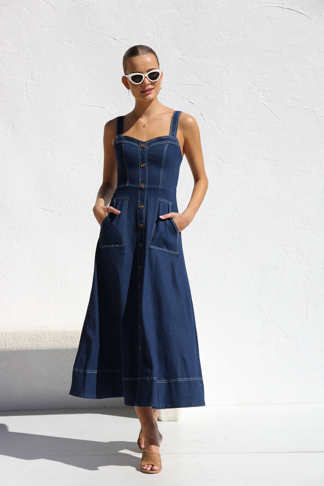 Cadence - Cassia Indigo Dress