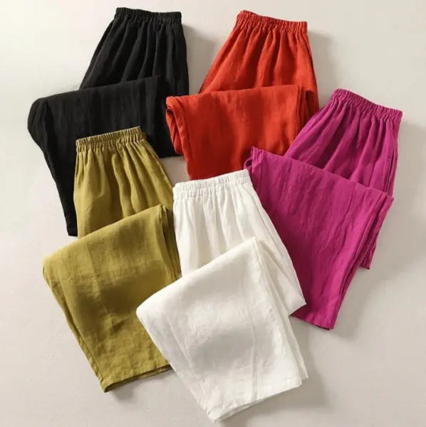 Emma | Flowy Cotton & Linen Pants