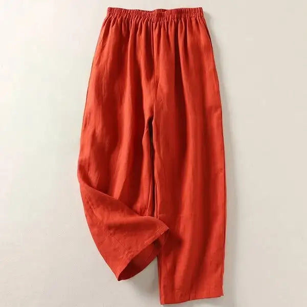 Emma | Flowy Cotton & Linen Pants