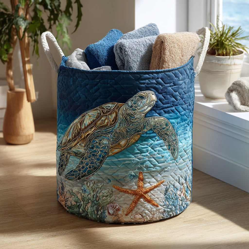 Atmosphère Marine | Panier de Rangement Matelassé