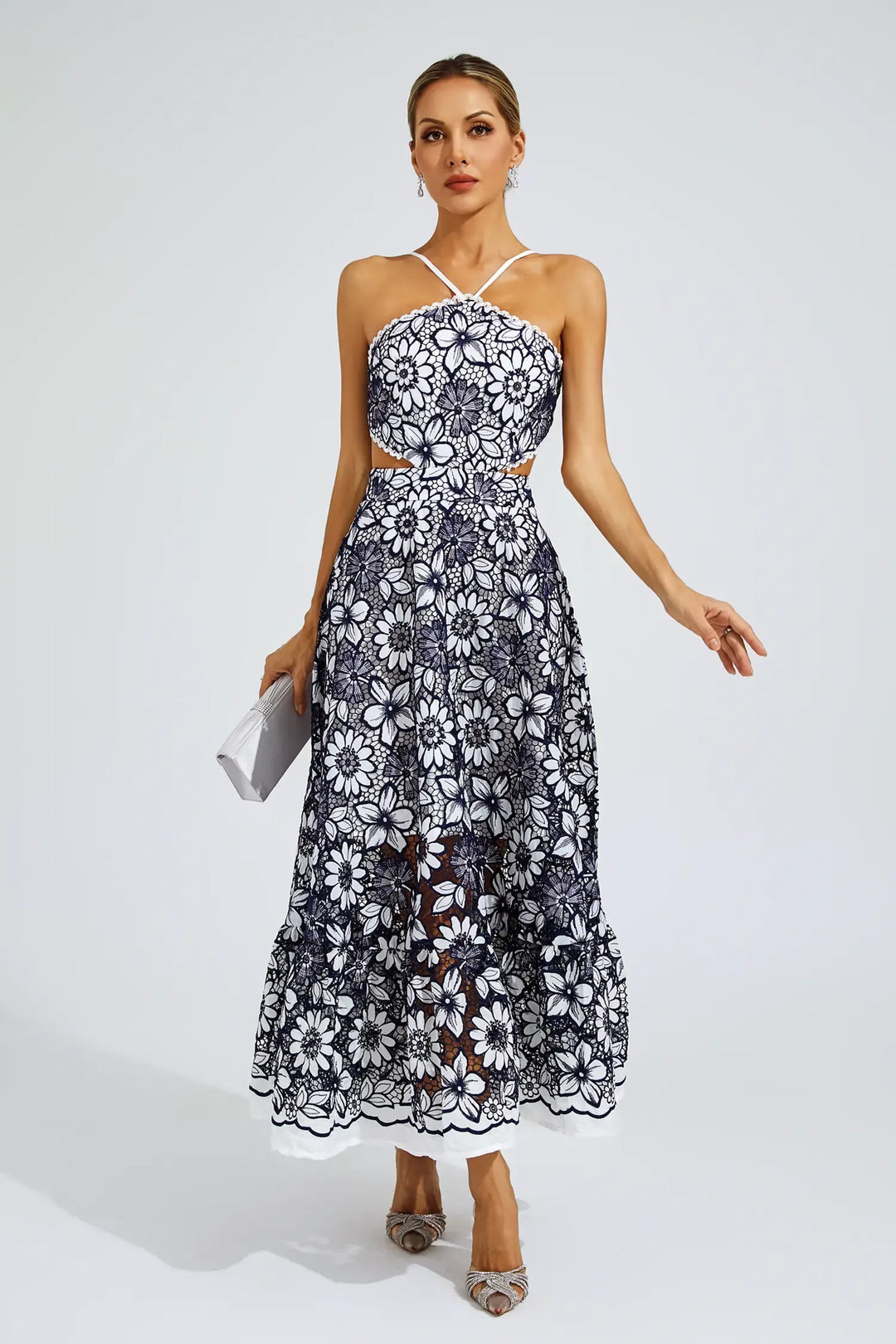 Elanor - Cut Out Halter Dress