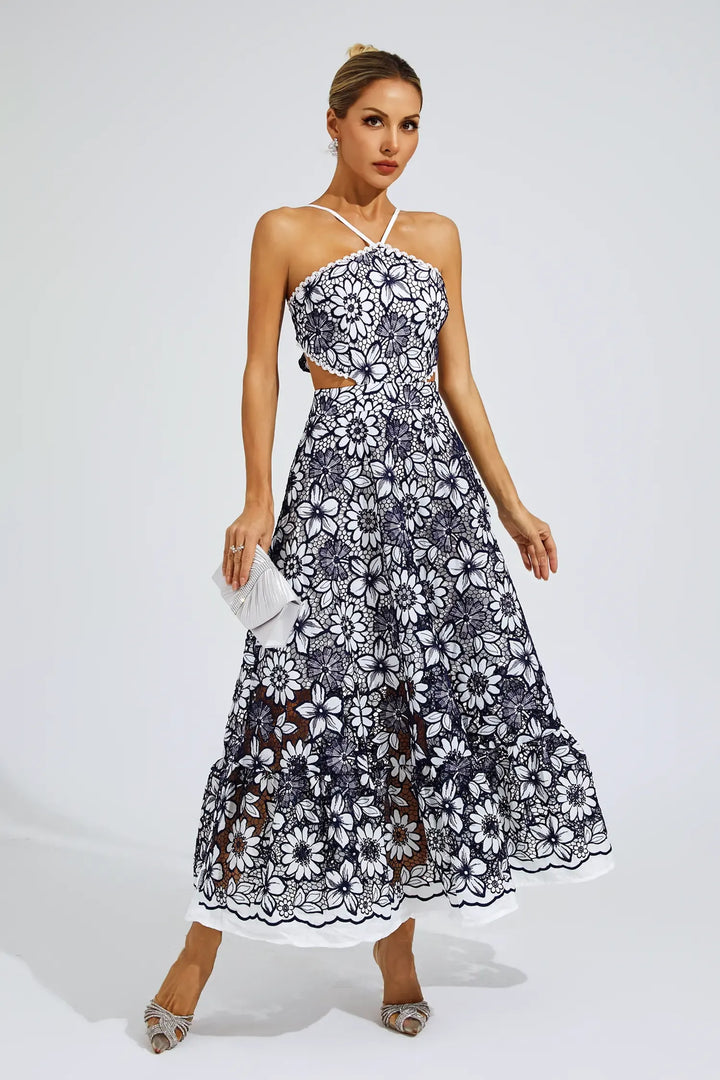 Elanor - Cut Out Halter Dress