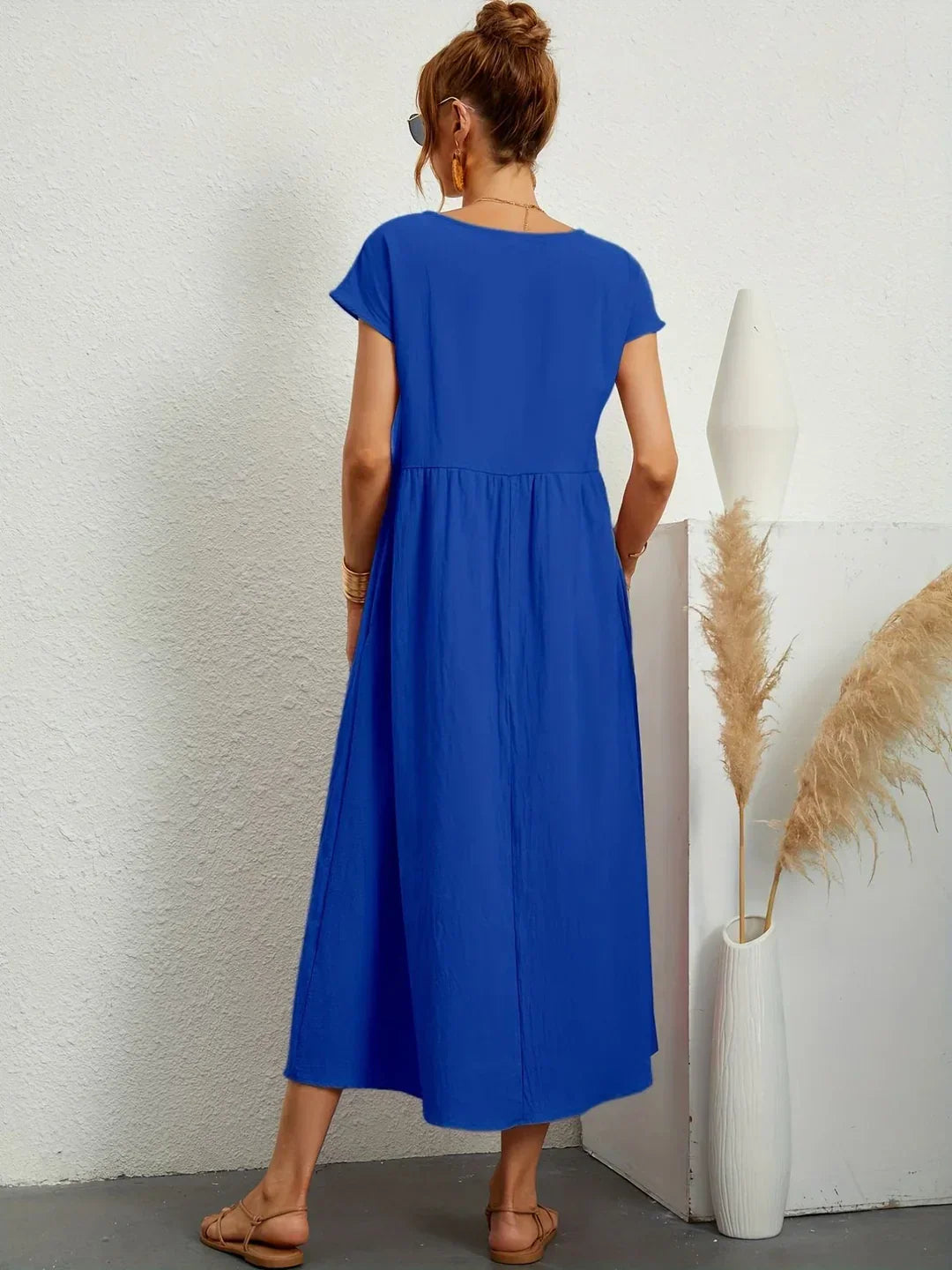 Gabrielle™ – Timeless Fluid Midi Dress