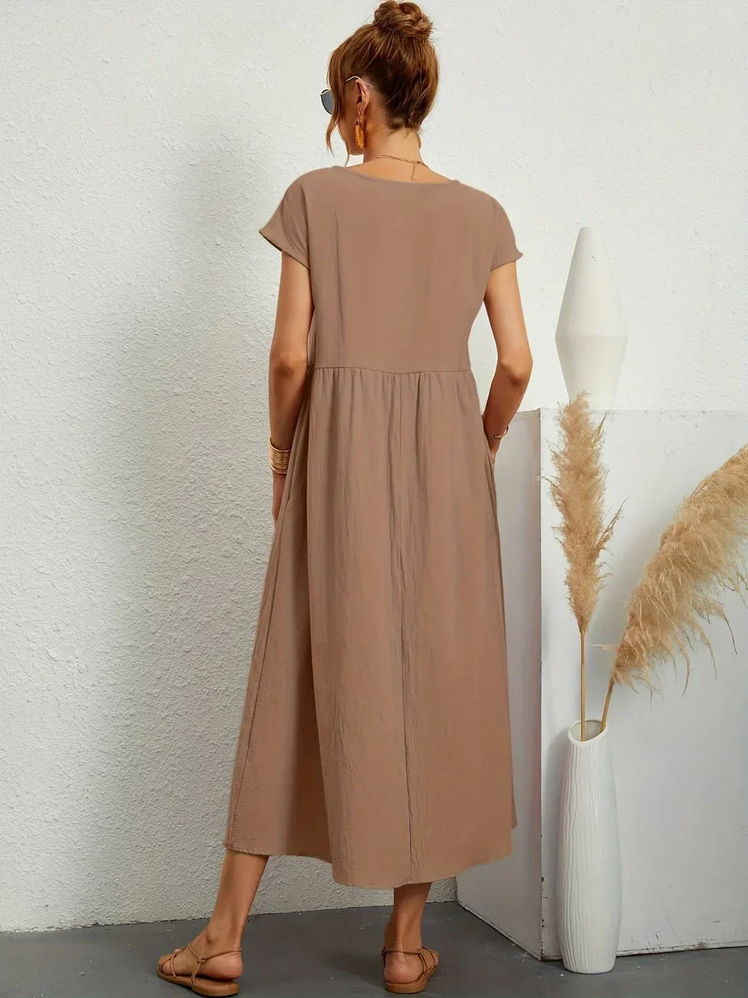 Gabrielle™ – Timeless Fluid Midi Dress