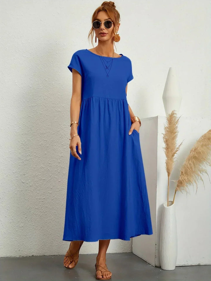 Gabrielle™ – Timeless Fluid Midi Dress