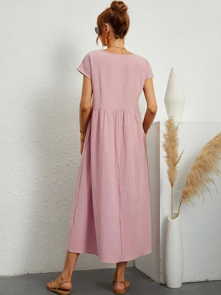 Gabrielle™ – Timeless Fluid Midi Dress