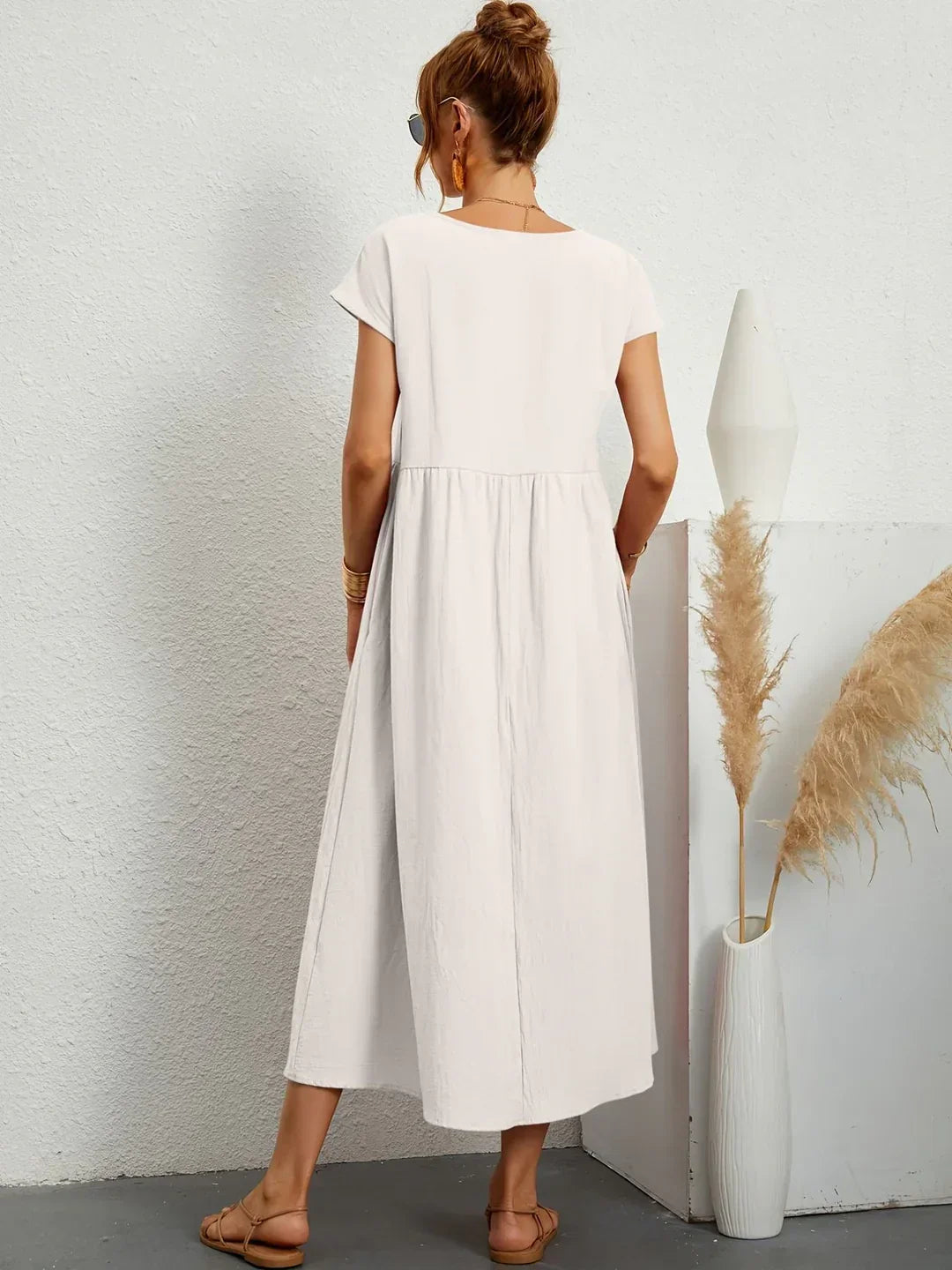 Gabrielle™ – Timeless Fluid Midi Dress
