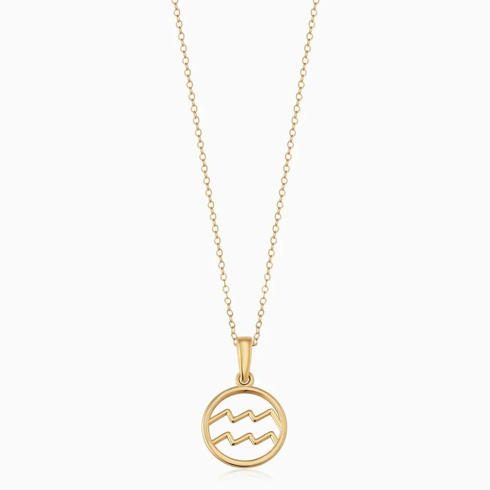 Zodiac Sign Necklace – Silver Tone
