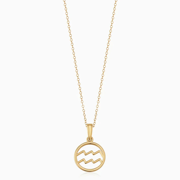 Zodiac Sign Necklace – Silver Tone