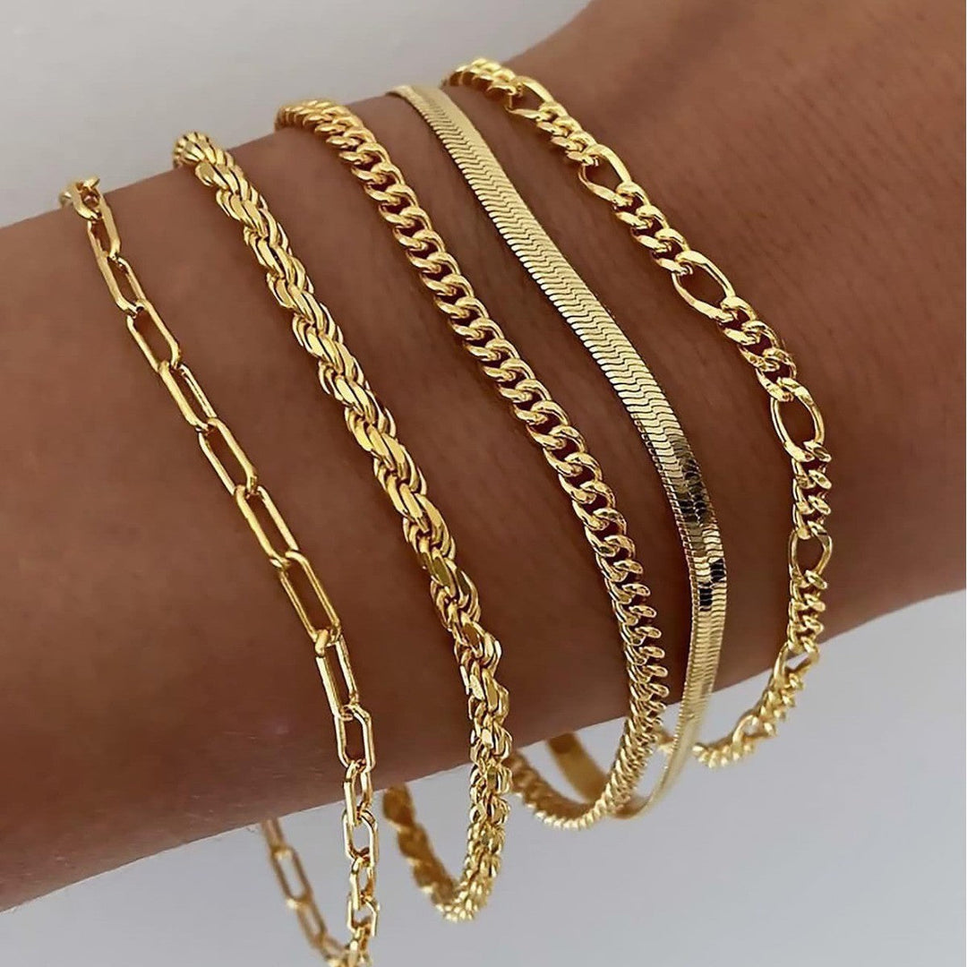 Ellis Bracelet Set – Silver Tone
