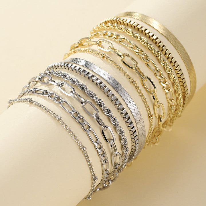 Ellis Bracelet Set – Silver Tone