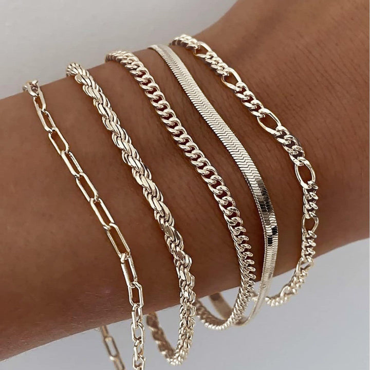 Ellis Bracelet Set – Silver Tone