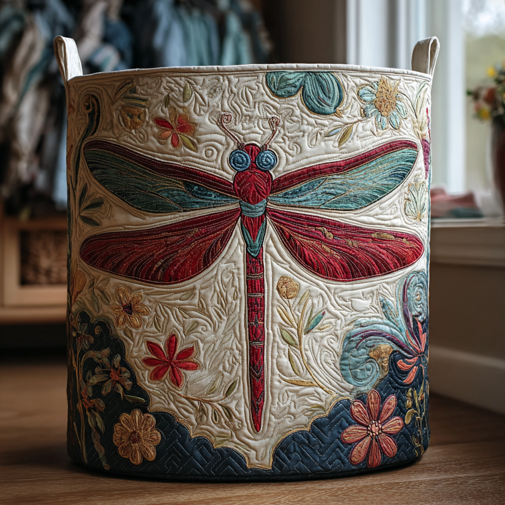 Libellule Pure | Panier de Rangement Matelassé