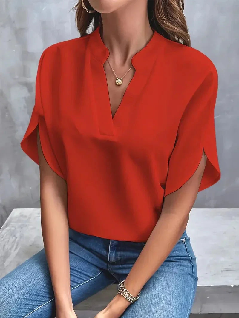 Dames™ - Classic V-Neck Top