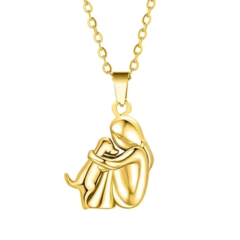 Isla Dog Embrace Necklace