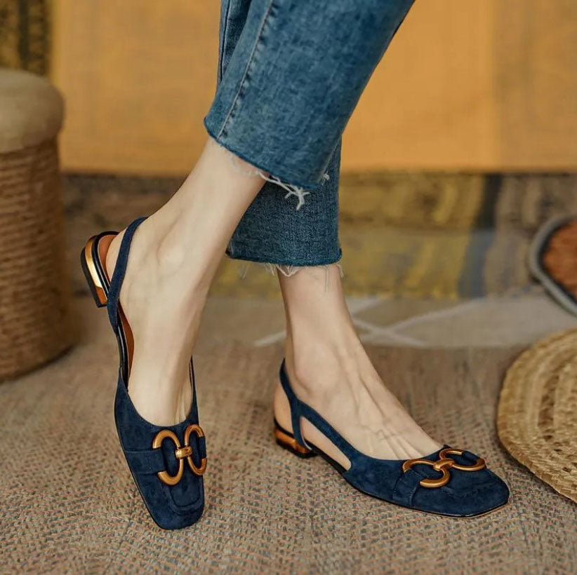 Sienna™ Orthopedic Leather Buckle Sandals