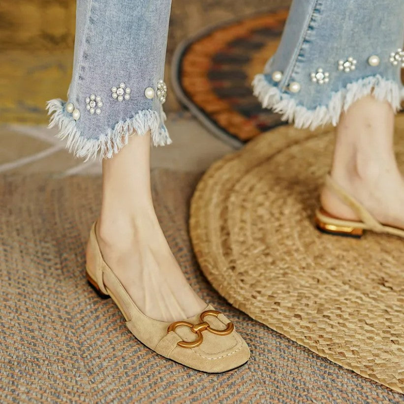 Sienna™ Orthopedic Leather Buckle Sandals